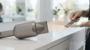 Concentrator nozzle for precise airflow on fine hair.