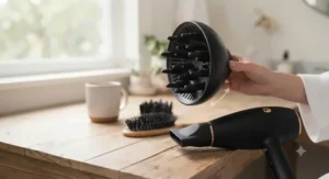 Universal large diffuser attachment for professional hair dryers.