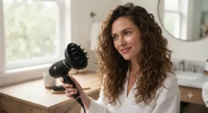 Salon-quality blow dry results with large hair diffuser.