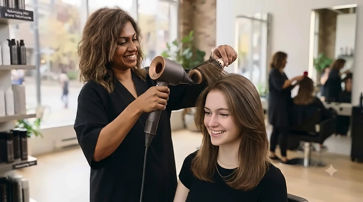Top-rated hair dryer for fine flat hair adding volume and shine, popular across Canada for preventing heat damage.