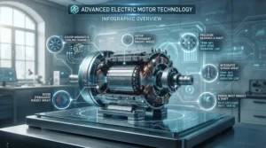 An engineering diagram comparing motor lifespan in an AC motor vs DC motor hair dryer for Canadian consumers